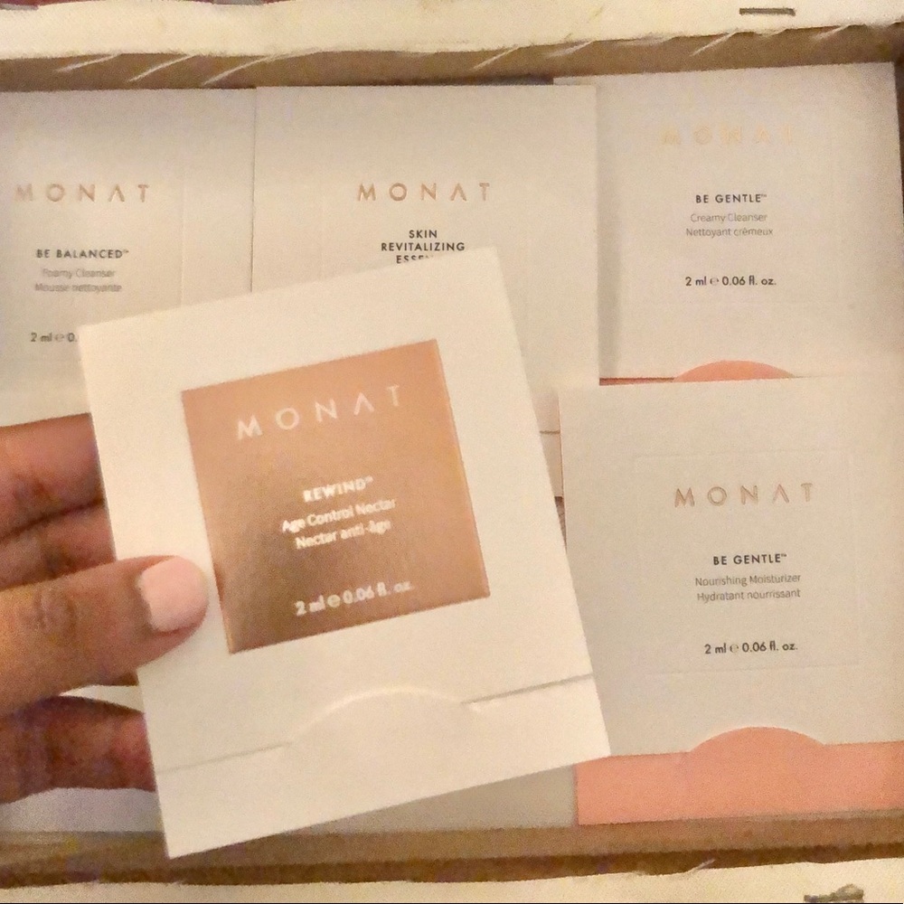 Monat skincare samples!